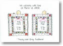 Blue Mug Designs Birth Announcement - Doubly Blessed Pink (BA-113)