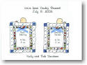 Blue Mug Designs Birth Announcement - Doubly Blessed Blue (BA-114)