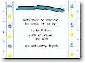 Blue Mug Designs Birth Announcement - Stars and Sailboats (BA-116)
