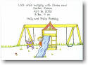 Blue Mug Designs Birth Announcement - Swingin' for Two (BA-117)