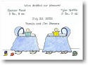Blue Mug Designs Birth Announcement - Doubling Our Pleasure (BA-308)