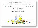Blue Mug Designs Birth Announcement - Twins & Handmade Quilt (BA-401)