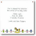 Blue Mug Designs Birth Announcement - Rocking Horse (BA-611)