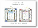 Blue Mug Designs Birth Announcement - Doubly Blessed - Pink/Blue (BA-704T)