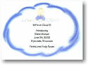 Blue Mug Designs Birth Announcement - Cloud 9 - Blue (BA-707)