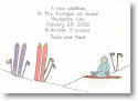 Blue Mug Designs Birth Announcement - On The Slopes (BA-16)