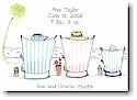 Blue Mug Designs Birth Announcement - Beach Baby Blue (BA-02)