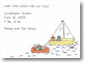 Blue Mug Designs Birth Announcement - Happy Sailing (BA-111)