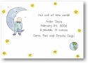 Blue Mug Designs Birth Announcement - Moonbeam Baby Blue (BA-302)