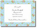 Boatman Geller Birth Announcements or Invitations - Blue Dot Floral (#16236)