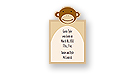 Checkerboard Rockabye Album - Finger Puppets (Monkey) (AVA-ABF-N)