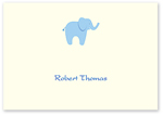 Checkerboard Folded Note - Baby Blue Elephant (AVA-BKL-D)