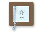 Checkerboard Rockabye Album - Baby Blues - Teddy Bear with Ribbon (AVA-BPO-L)