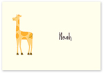 Checkerboard Folded Note - Baby Giraffe (AVA-DSB-D)
