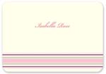 Checkerboard Folded Note - Pink Baby Pinstripes (AVA-EBE-Q)