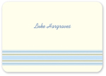 Checkerboard Folded Note - Blue Baby Pinstripes (AVA-EEX-M)