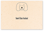 Checkerboard Folded Note - Floppy Eared Puppy (AVA-YWY-Z)