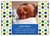 Mayberry Design - Birth Announcements (Polka Dots Blue - Photo) (1033-5la)