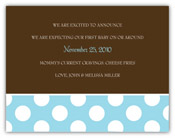 Mayberry Design - Birth Announcements (Dollops Blue) (1071-2a)