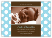 Mayberry Design - Birth Announcements (Dollops Blue - Photo) (1071-5la)