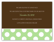 Mayberry Design - Birth Announcements (Dollops Sage) (1072-2a)