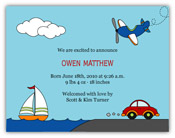Mayberry Design - Birth Announcements (Transportation) (1087-2a)