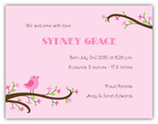 Mayberry Design - Birth Announcements (Bird & Blooms) (1088-2a)