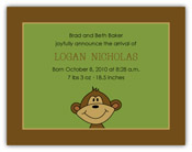 Mayberry Design - Birth Announcements (Silly Monkey) (1089-2a)