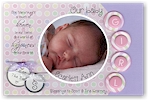 Scrapbook Photo Birth Announcements - Circles Girl