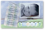 Scrapbook Photo Birth Announcements - Landry