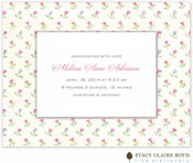 Stacy Claire Boyd Birth Announcement - Spring Tulips no Ribbon (I2SB0711)