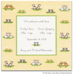 Stacy Claire Boyd Birth Announcement - Animal Friends (55138)