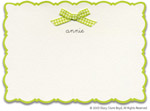Stacy Claire Boyd Thank You Notes/Stationery - Lime Scallop Border (53157)