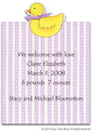 Stacy Claire Boyd Birth Announcement - Baby Duckling (53159)