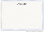 Stacy Claire Boyd Thank You Notes/Stationery - Blue Freckled Border (53162)