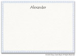 Stacy Claire Boyd Thank You Notes/Stationery - Blue Freckled Border (53162)
