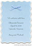 Stacy Claire Boyd Birth Announcement - Perfect Blue Scallop (53171)