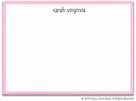 Stacy Claire Boyd Thank You Notes/Stationery - Little Girl Pink Border (20346)