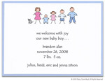 Stacy Claire Boyd Birth Announcement - A Family Affair Blue (80126)