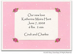 Stacy Claire Boyd Birth Announcement - Four Little Rosebuds (53189)
