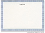 Stacy Claire Boyd Thank You Notes/Stationery - Handsome Plaid Border (40396)