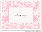 Stacy Claire Boyd Thank You Notes/Stationery - Baby Pink Toile Thank You (54108)