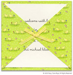 Stacy Claire Boyd Birth Announcement - Baby Chicks Butterfly Flap (60146)