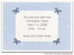 Stacy Claire Boyd Birth Announcement - Four Little Bows Blue (53206)