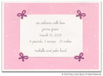 Stacy Claire Boyd Birth Announcement - Four Little Bows Pink (53208)