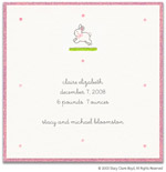 Stacy Claire Boyd Birth Announcement - Pink Hoppy Bunny (55107)