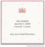 Stacy Claire Boyd Birth Announcement - Pink Butterfly (55113)