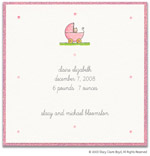 Stacy Claire Boyd Birth Announcement - Pink Carriage (55115)