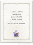 Stacy Claire Boyd Birth Announcement - Crocheted Flower with Stem (52101)