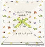 Stacy Claire Boyd Birth Announcement - Fins, Fur & Feathers Butterfly Flap (60132)